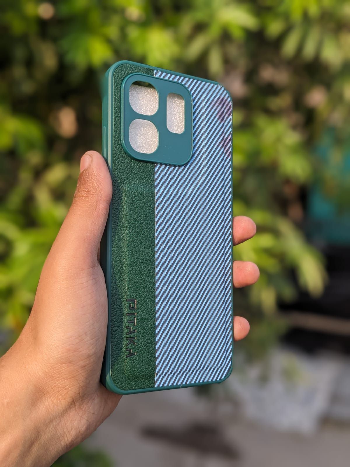 Smart 9 4G Phone Case | Pitaka Leather Back Pouch