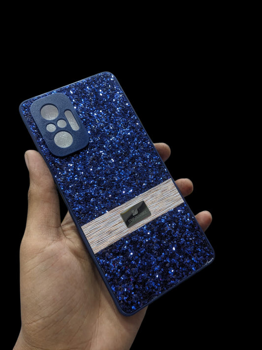Redmi Note 10 4G/5G Phone Case | Mi Note 10 Swarovski Premium Luxury Glitter Pouch | Xiaomi Note 10 Stylish Ladies Back Cover