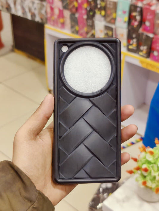 Infinix Zero 40 Phone Case | Matte Leather Back Cover – Premium Elegant Braided Pattern Pouch