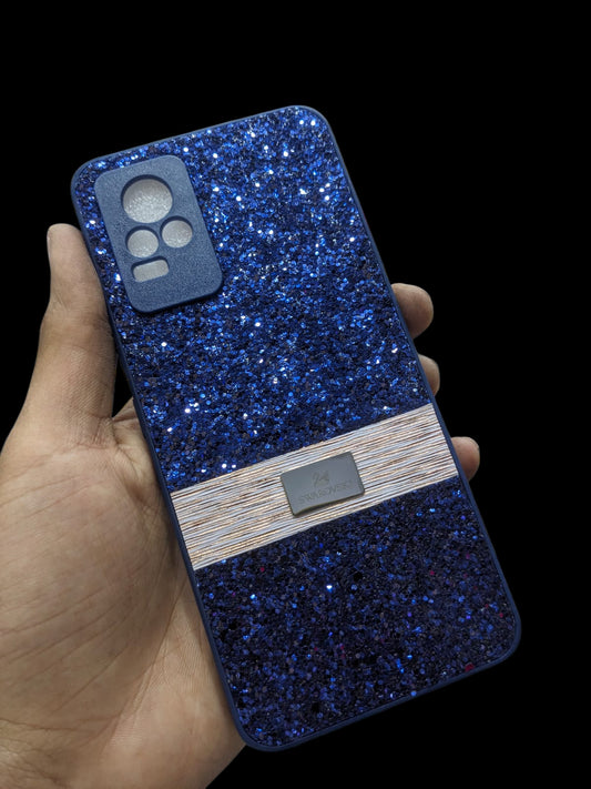 Vivo V21E 4G Phone Case | Swarovski Premium Luxury Glitter Pouch | Decent Elegant Stylish Ladies Back Cover