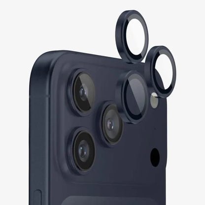 Metal Camera Lens Protector Ring – HD Clear Glass (17 Series)