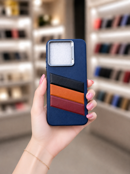 Smart 9 Back Cover Leather Pouch | Elegant Unique Striped Phone Case
