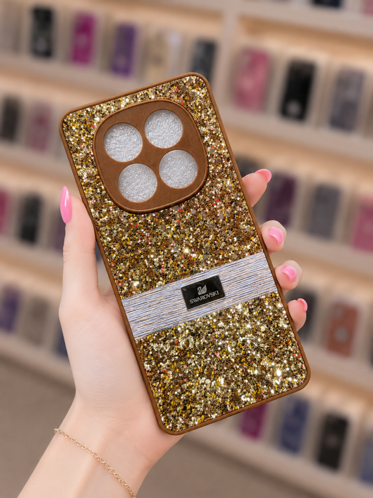 Note 14 Pro Back Cover | Glitter Pouch | Stylish Girls Phone Case