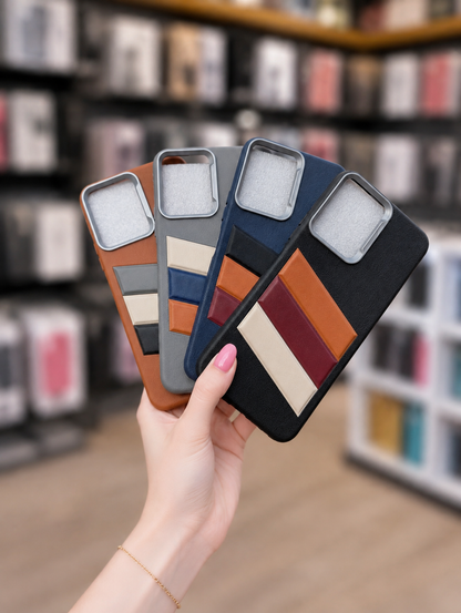Spark Go 2 Back Cover Leather Pouch | Decent Unique Striped Phone Case