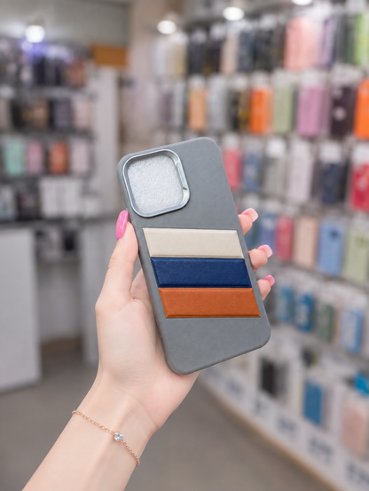 A6 Pro Back Cover Leather Pouch | Unique Striped Soft Phone Case