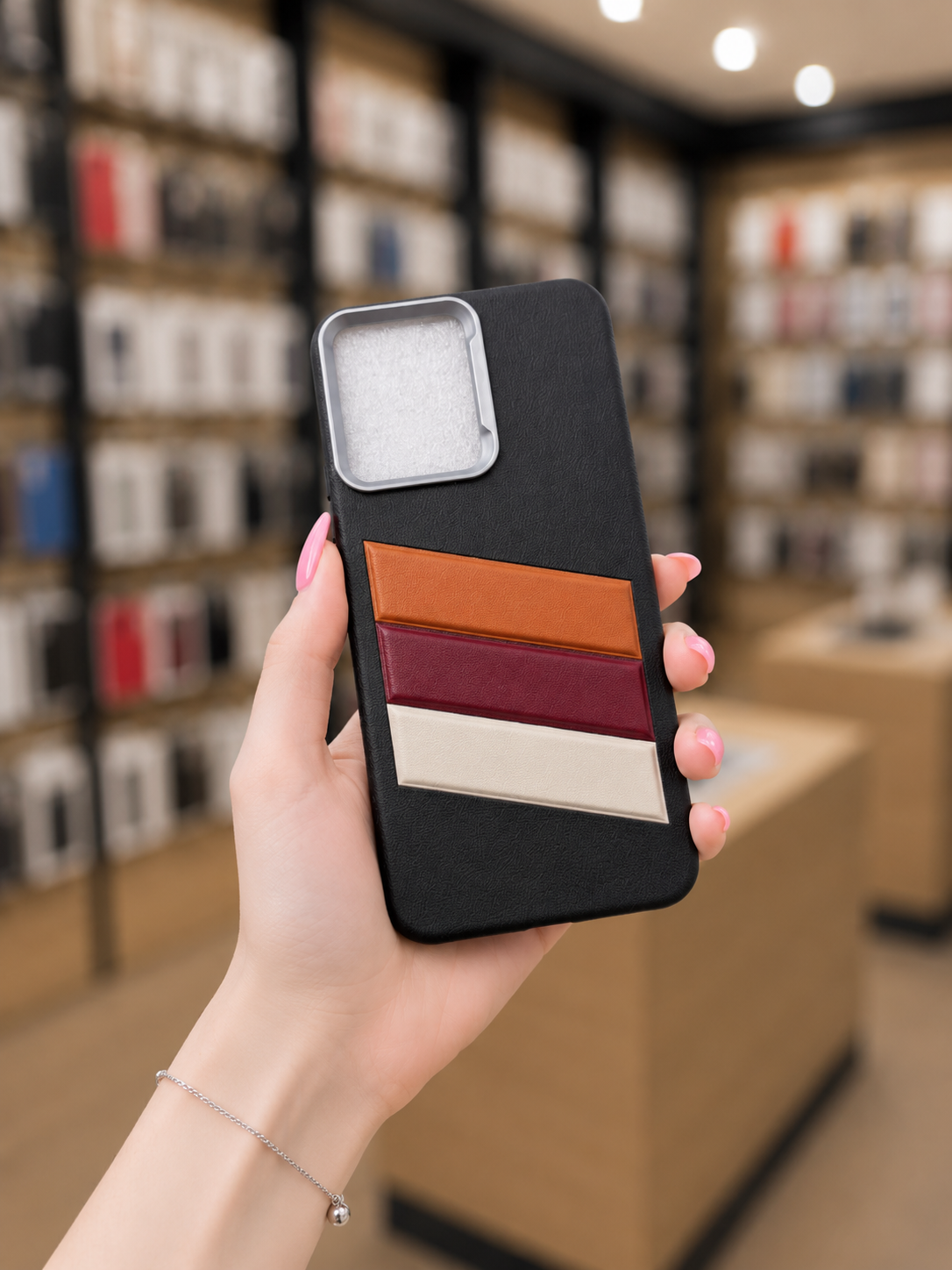 Smart 10 Back Cover Striped Leather Pouch | Decent Phone Case