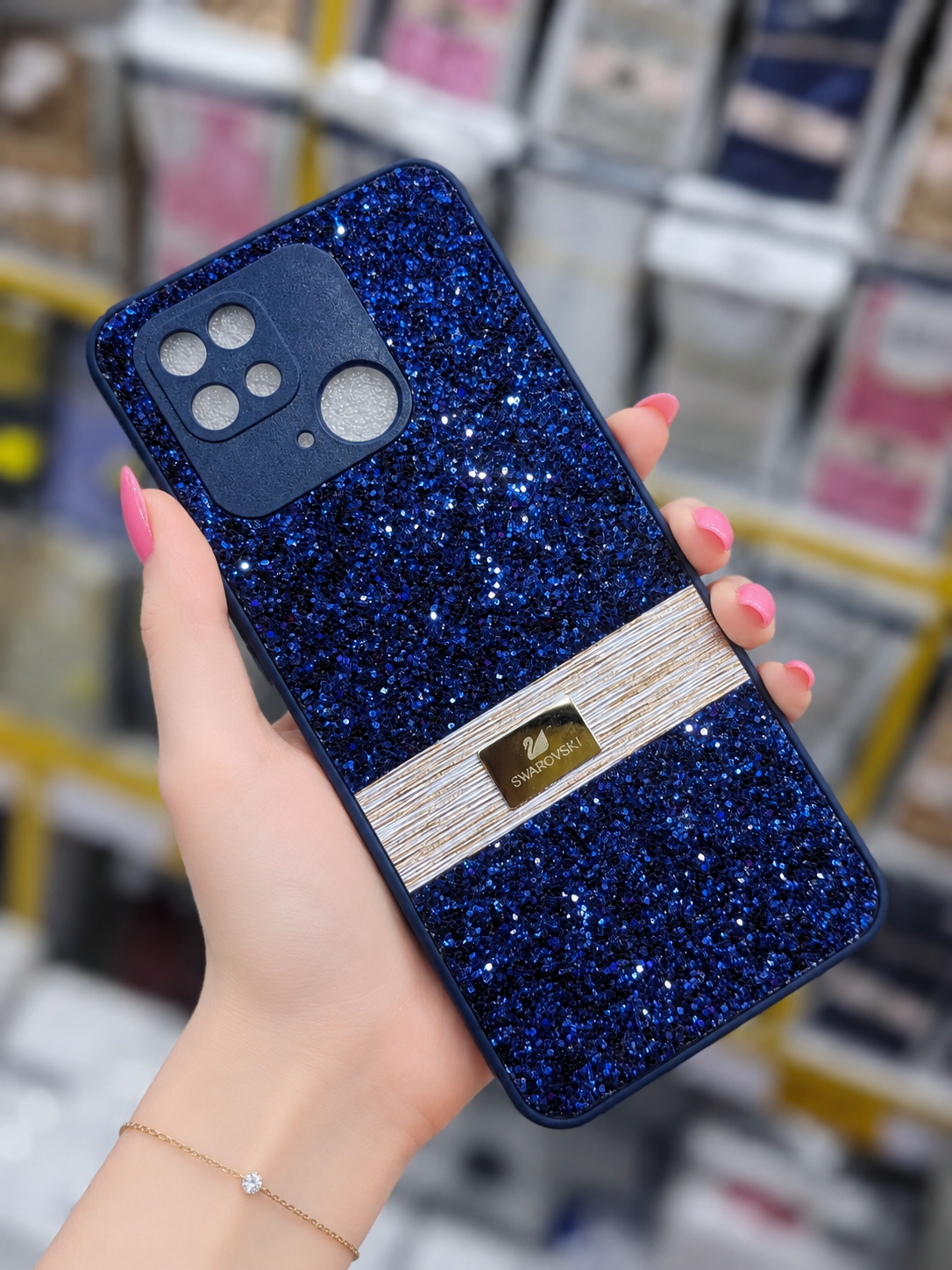 10C Back Cover Glitter Pouch | Stylish Girls Phone Case