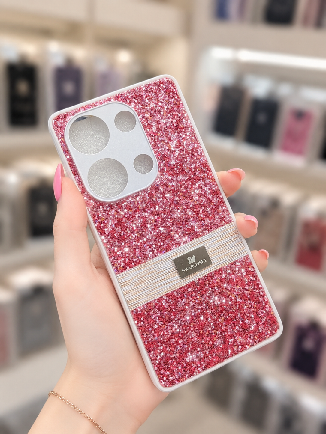 Note 13 Pro Back Cover Glitter Pouch | Stylish Girls Phone Case