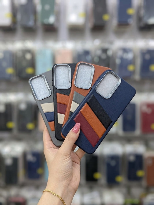 A17 Back Cover Leather Pouch | Decent Unique Striped Phone Case