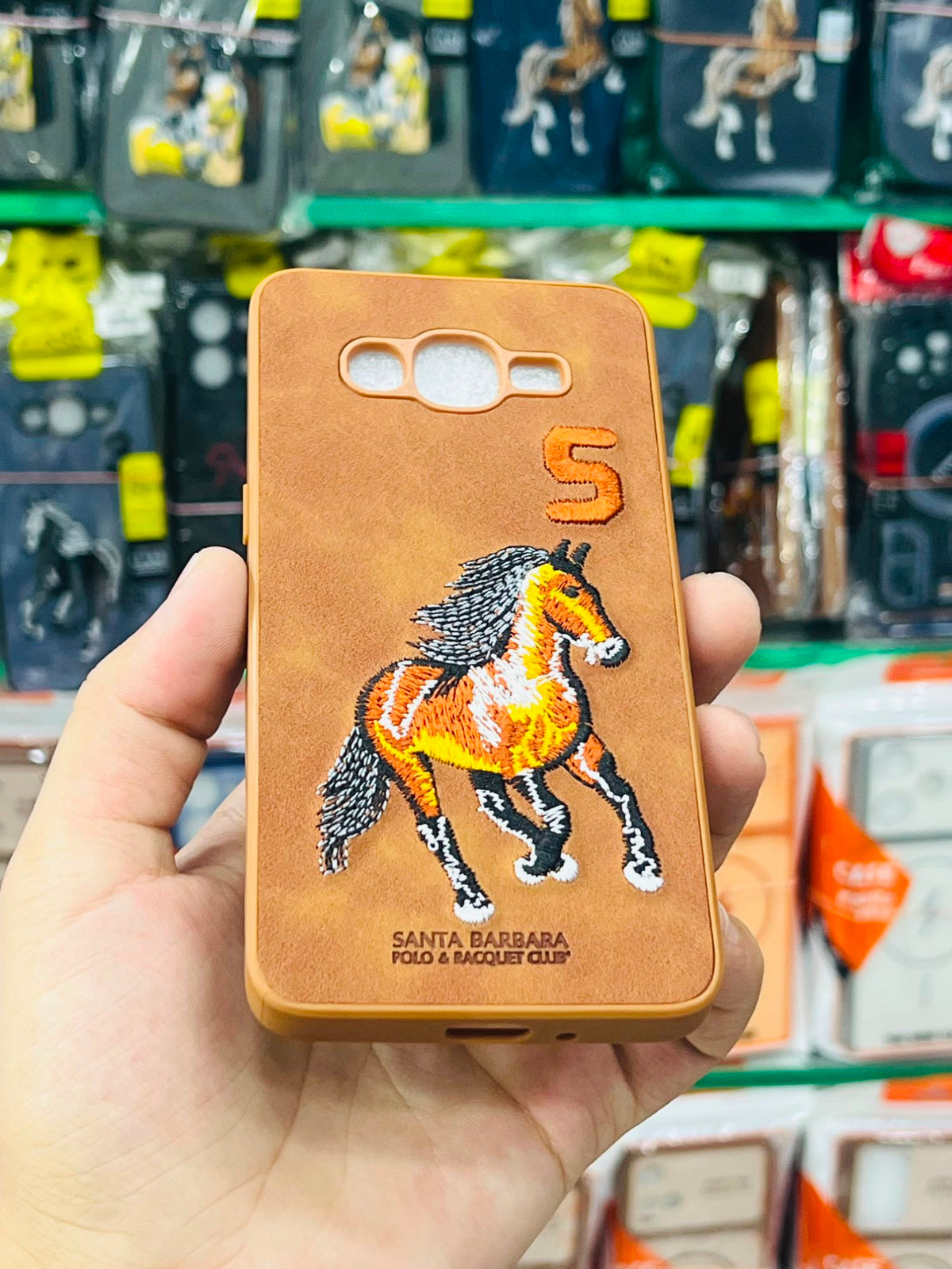 Samsung Galaxy G530 Phone Case | Polo Leather Embroidered Back Cover