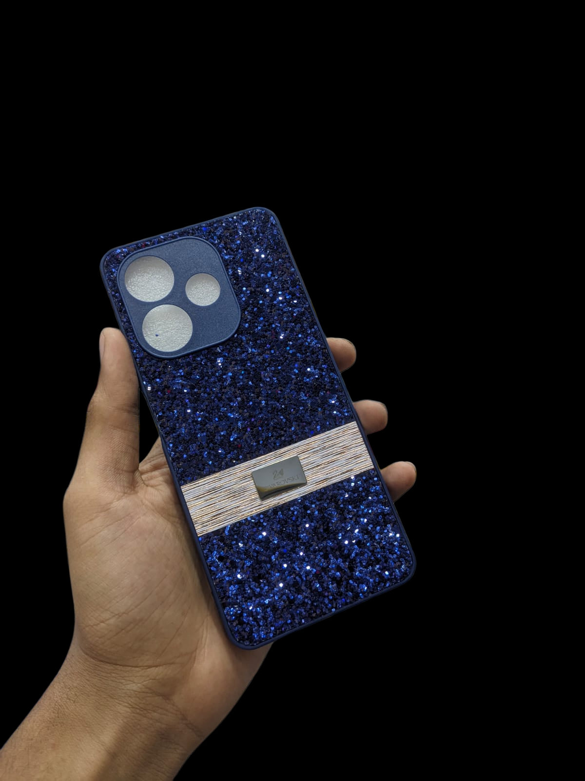Oppo A5 Pro 4G Phone Case | Premium Luxury Swarovski Glitter Pouch | Stylish Elegant Ladies Back Cover