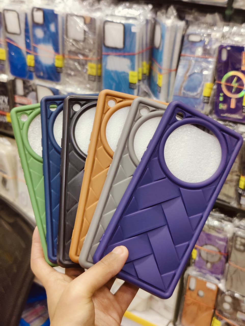 Infinix Zero 40 Phone Case | Matte Leather Back Cover – Premium Elegant Braided Pattern Pouch