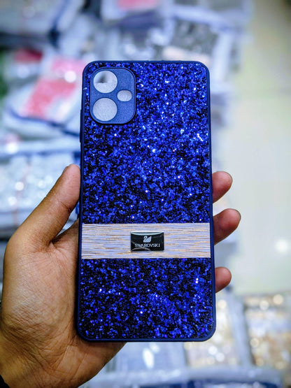 Samsung Galaxy A06 Phone Case | Premium Luxury Shiny Crystal Details Back Cover | Swarovski Glitter Ladies Pouch