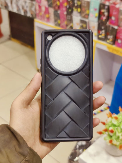 Infinix Zero 40 Phone Case | Matte Leather Back Cover – Premium Elegant Braided Pattern Pouch