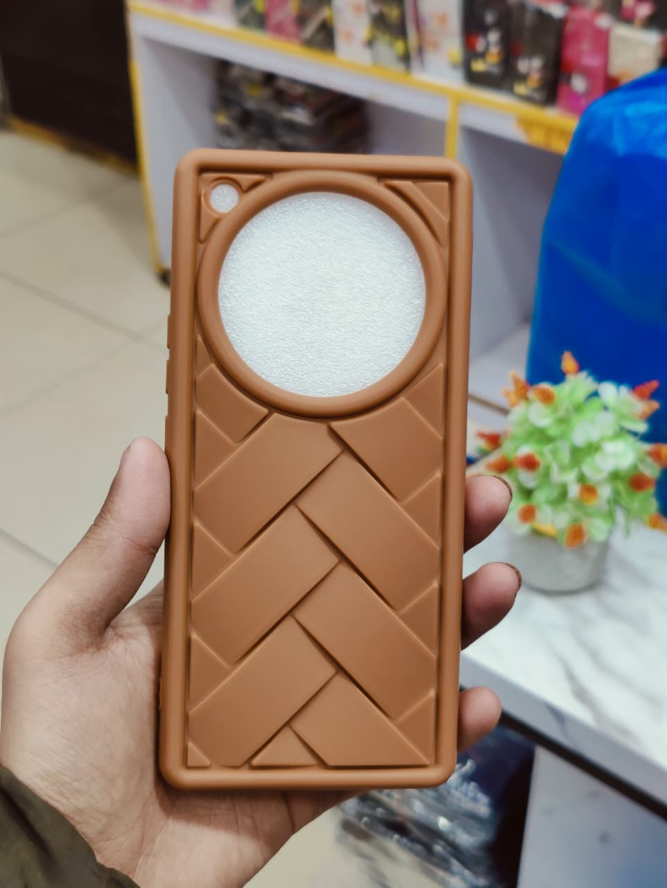 Infinix Zero 40 Phone Case | Matte Leather Back Cover – Premium Elegant Braided Pattern Pouch