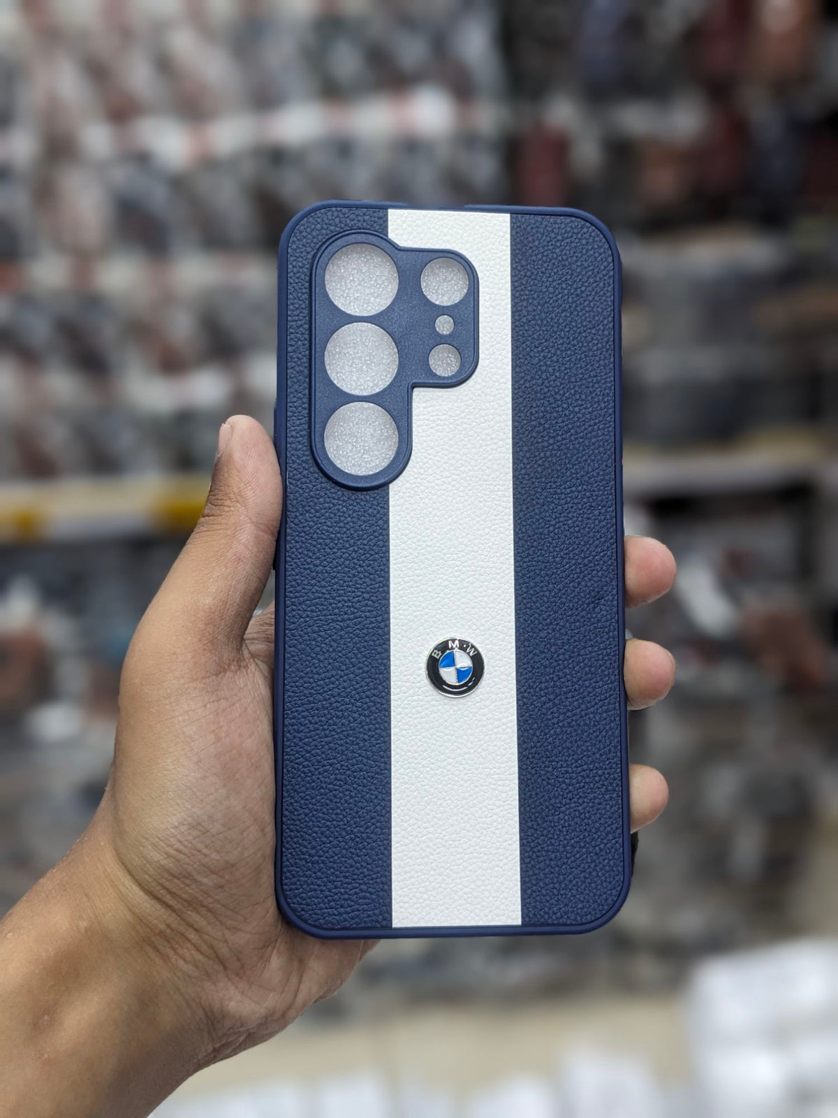 Tecno Camon 50 4G Phone Case | Premium Two Tone Leather Back Cover | Shockproof Luxury Logo Pouch