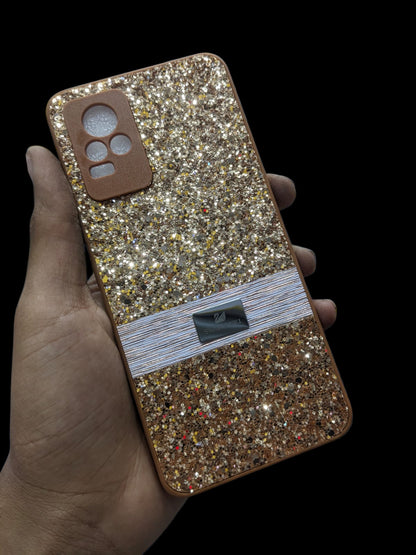 Vivo V21E 4G Phone Case | Swarovski Premium Luxury Glitter Pouch | Decent Elegant Stylish Ladies Back Cover