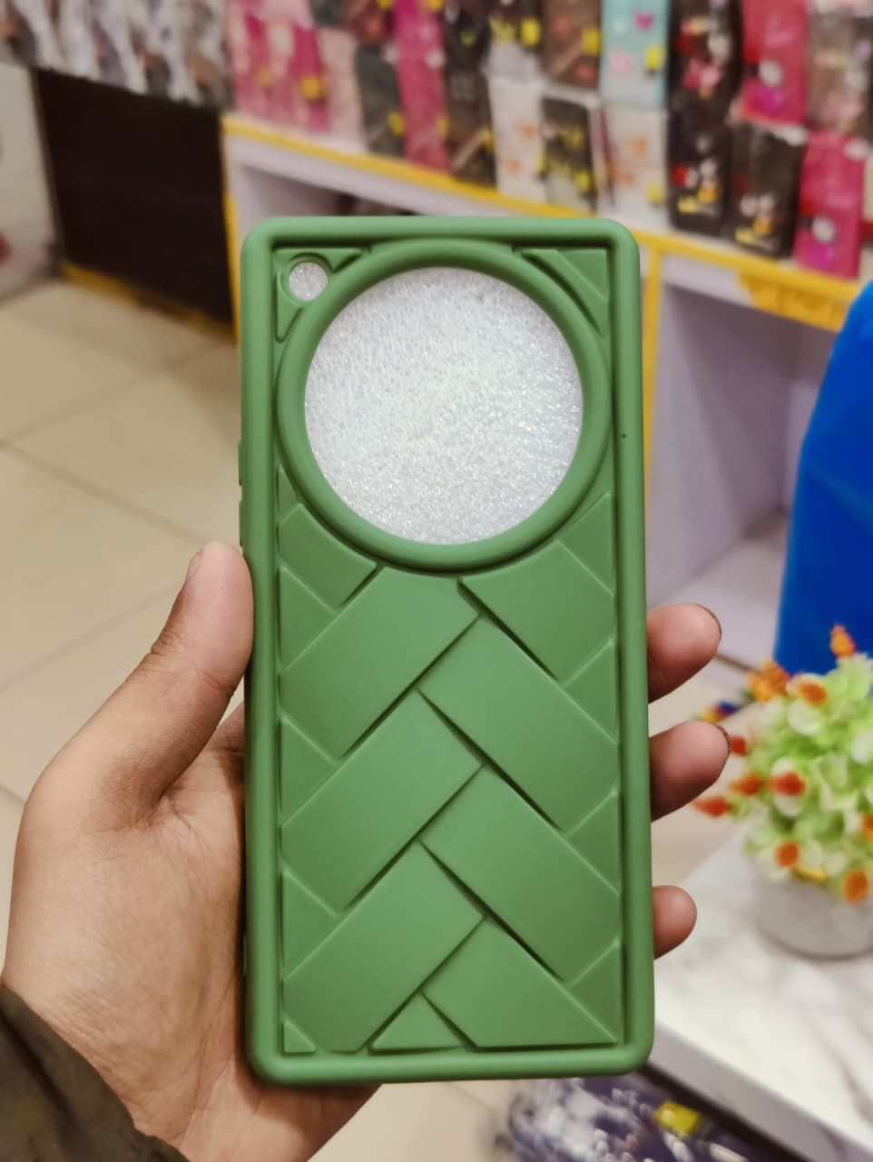 Infinix Zero 40 Phone Case | Matte Leather Back Cover – Premium Elegant Braided Pattern Pouch