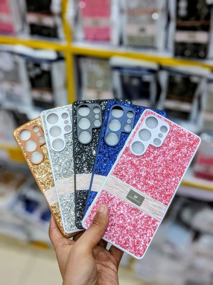 Samsung Galaxy S21 Ultra 5G Phone Case | Elegant Premium Shiny Crystal Detail Back Cover | Swarovski Glitter Ladies Pouch