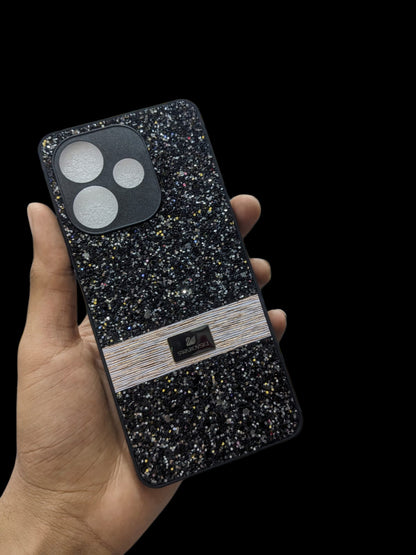 Oppo A5 Pro 4G Phone Case | Premium Luxury Swarovski Glitter Pouch | Stylish Elegant Ladies Back Cover