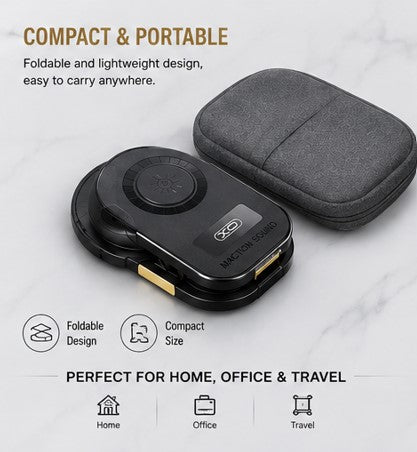 XO-F69 4-in-1 Cell Phone Stand with Induction Speaker & 15W Wireless Charging
