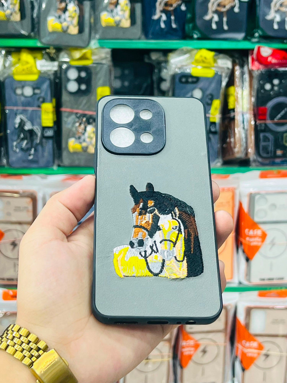 Vivo Y28 4G Phone Case | Luxury Pouch | Polo Embroidered Leather Back Cover