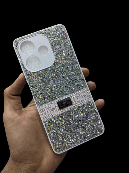 Oppo A5 Pro 4G Phone Case | Premium Luxury Swarovski Glitter Pouch | Stylish Elegant Ladies Back Cover