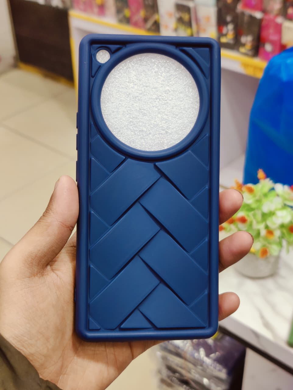 Infinix Zero 40 Phone Case | Matte Leather Back Cover – Premium Elegant Braided Pattern Pouch