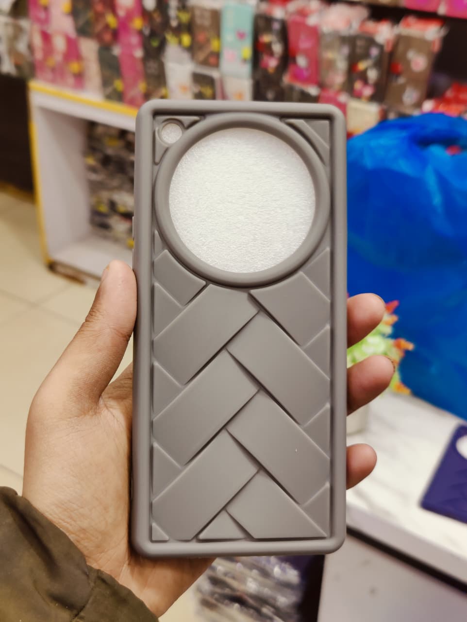 Infinix Zero 40 Phone Case | Matte Leather Back Cover – Premium Elegant Braided Pattern Pouch