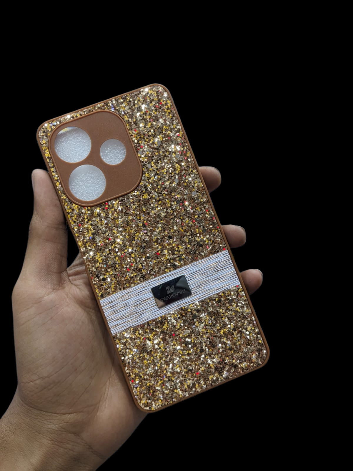 Oppo A5 Pro 4G Phone Case | Premium Luxury Swarovski Glitter Pouch | Stylish Elegant Ladies Back Cover