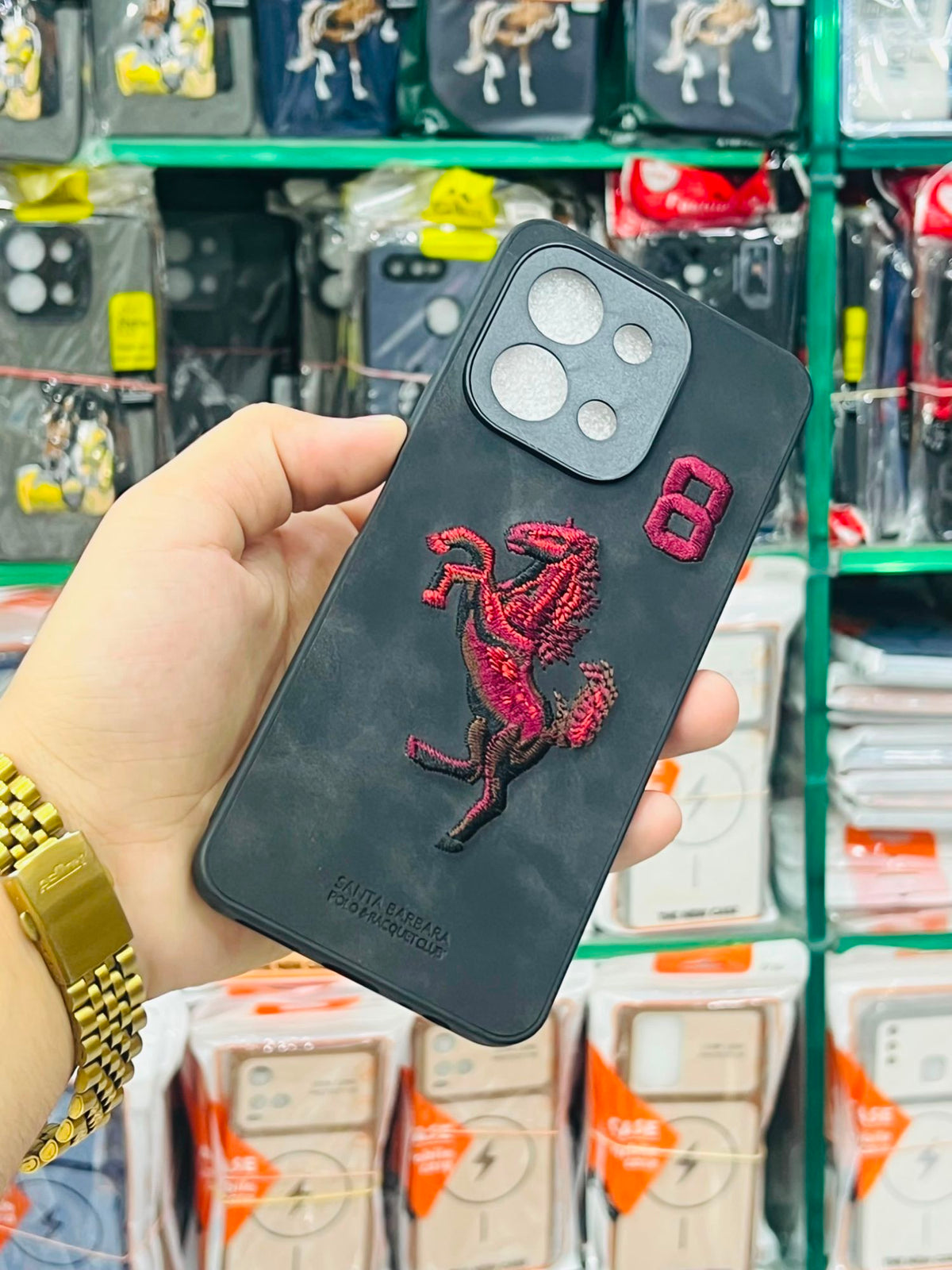 Vivo Y28 4G Phone Case | Luxury Pouch | Polo Embroidered Leather Back Cover