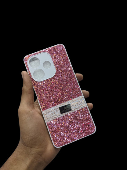 Oppo A5 Pro 4G Phone Case | Premium Luxury Swarovski Glitter Pouch | Stylish Elegant Ladies Back Cover