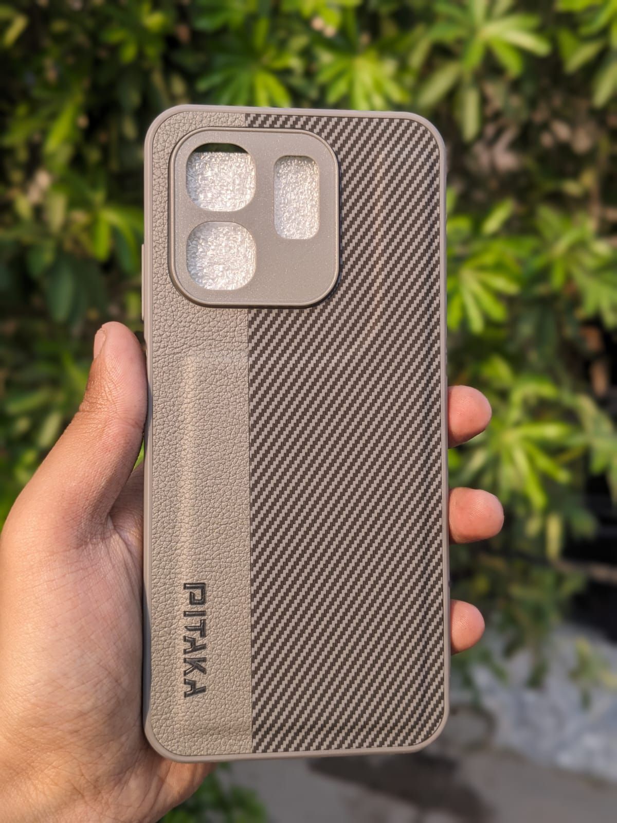 Smart 9 4G Phone Case | Pitaka Leather Back Pouch