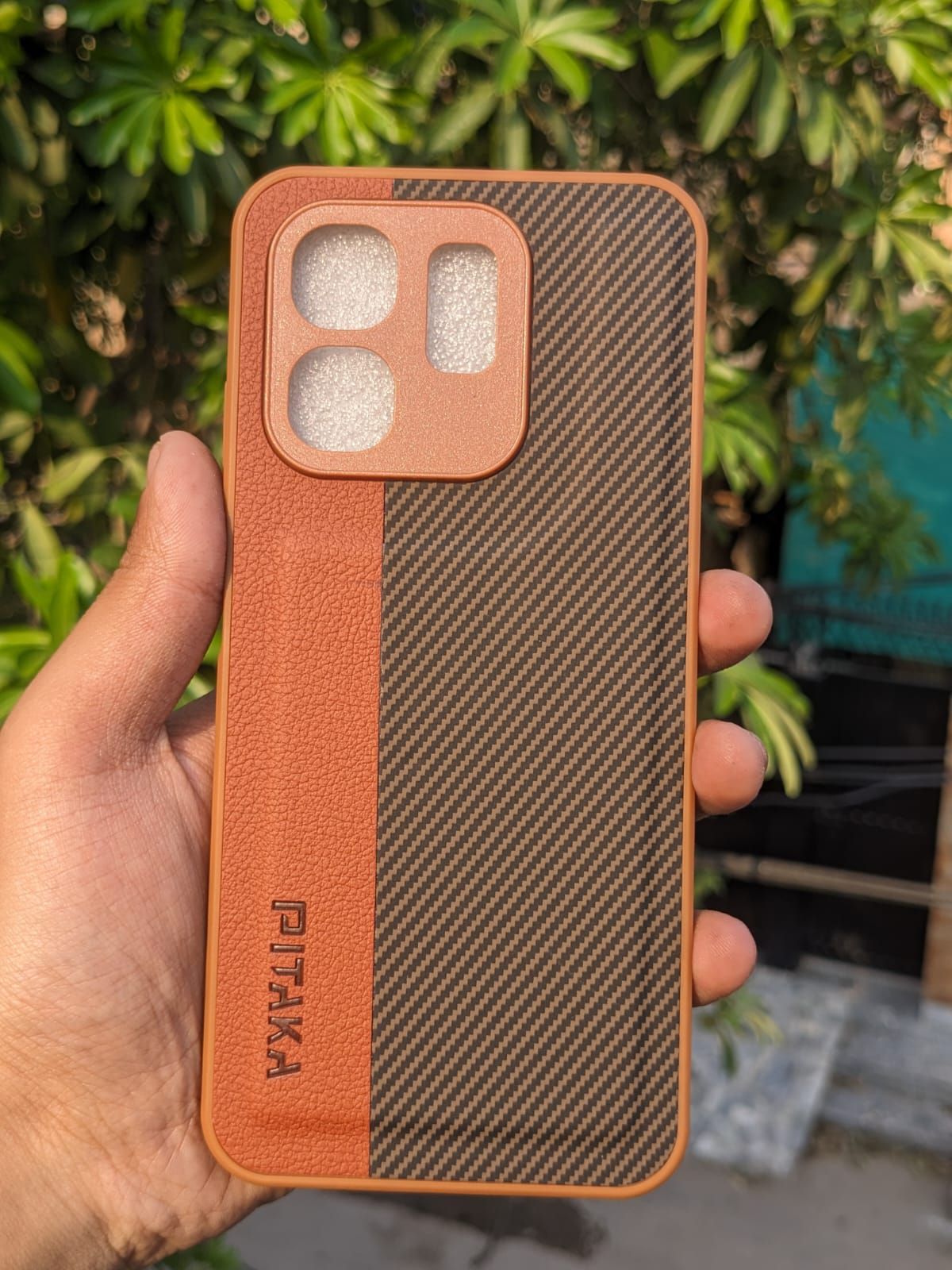 Smart 9 4G Phone Case | Pitaka Leather Back Pouch