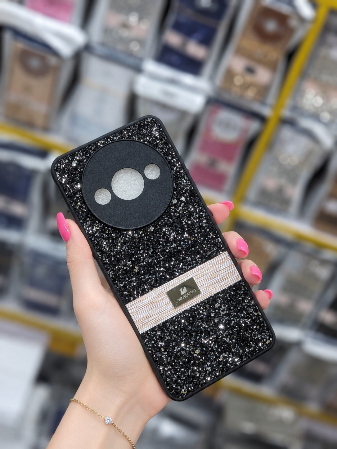 A3 Back Cover | Glitter Pouch | Stylish Girls Phone Case