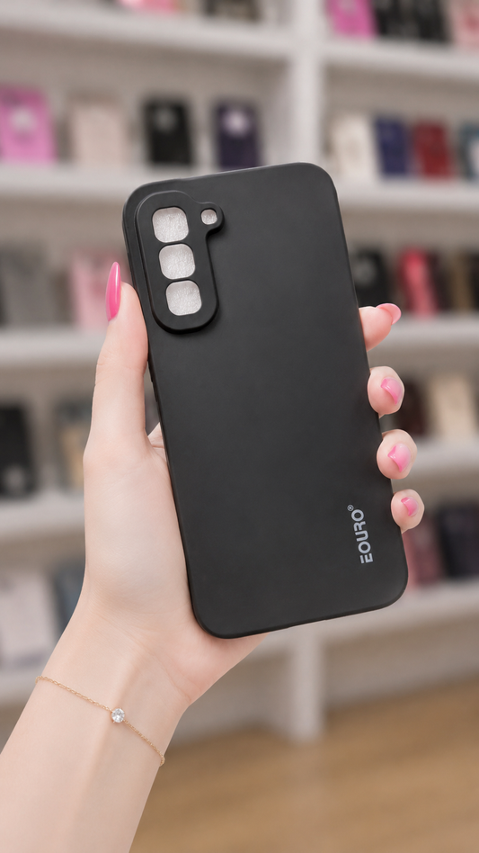 Hot 70 Back Cover | Matte Black Soft Slim Phone Case
