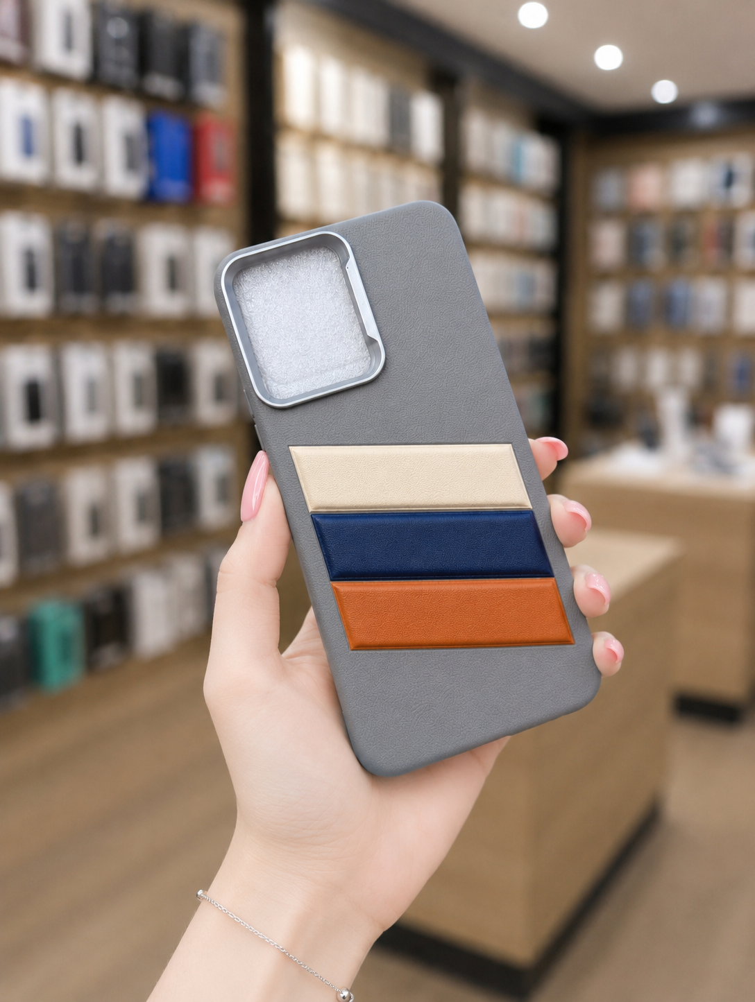 Smart 10 Back Cover Striped Leather Pouch | Decent Phone Case